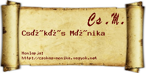 Csókás Mónika névjegykártya