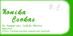 monika csokas business card